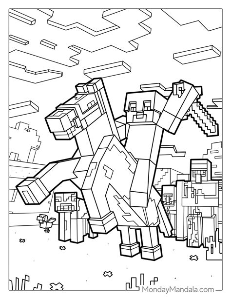Mindcraft Coloring Sheets