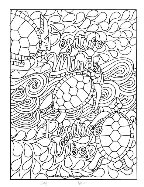 Mindful Coloring Pages Printable