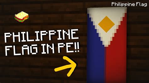 Minecraft, MCPE How to make a Philippine Flag - YouTube