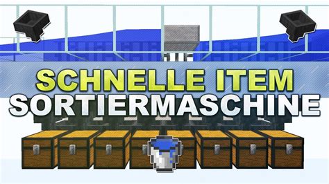 Minecraft - Super Schnelle Item Sortiermaschine - Tutorial 1.17