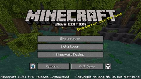 Minecraft 1.19.1 Pre-Release 1 Minecraft.