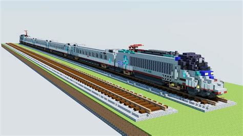 Minecraft Amtrak Acela Express Train Tutorial YouTube