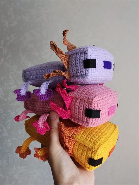 Minecraft Axolotl Crochet Pattern Create Your Own Cute Companion