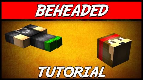 Minecraft BEHEADED (Drop player and mob heads with skin!)