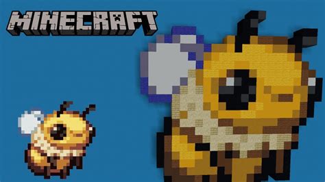 Minecraft Bee Pixel Art Tutorial! YouTube