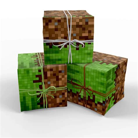 Minecraft Gift Wrapping Paper