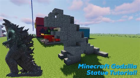 Minecraft Godzilla Statue Tutorial! YouTube