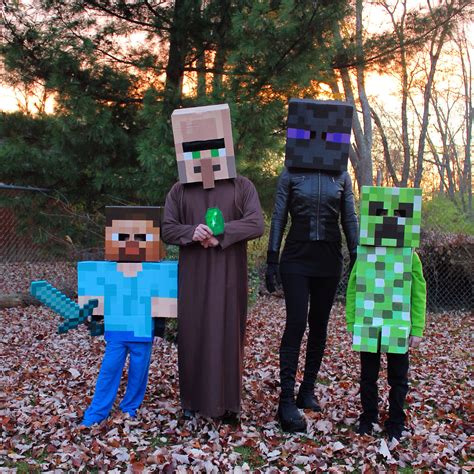 Minecraft Halloween Masks