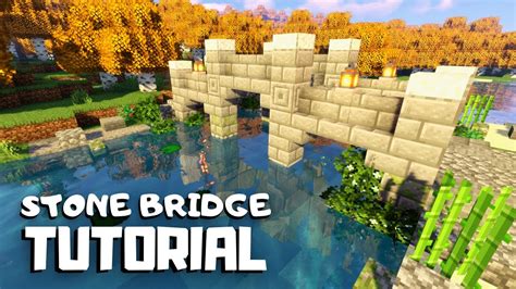 Minecraft How To Build A Simple Stone Bridge (Tutorial) YouTube