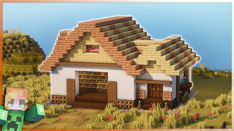 Minecraft How To Build Simple Modern Village House Tutorial. 