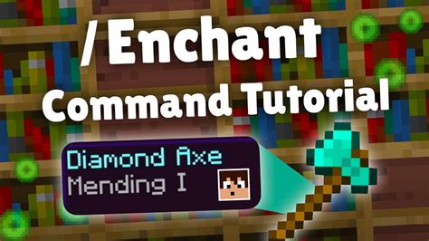Minecraft How To Enchant Using Commands Youtube