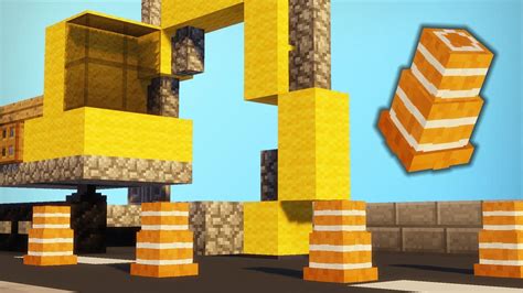 Minecraft How To Make A Traffic Cone 1 Tutorial YouTube