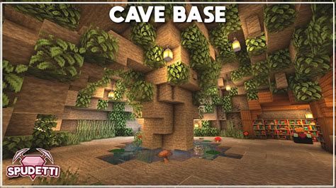 Minecraft How to Build a Cave Base [Tutorial] 2020 YouTube