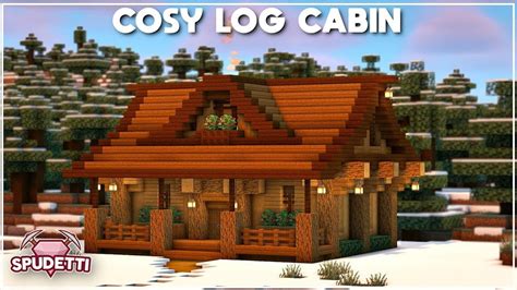 Minecraft How to Build a Cosy Log Cabin [Easy Tutorial] 2020