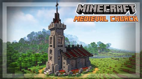 Minecraft How to Build a Medieval Church Tutorial YouTube