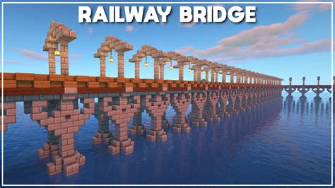 Minecraft How to Build a Railway Bridge [Tutorial] 2020 YouTube