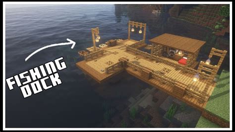 Minecraft How to Build a Simple Fishing Dock Tutorial YouTube