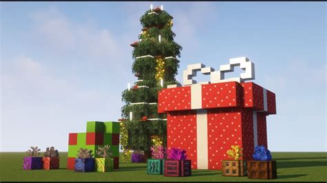 Minecraft How to build a Christmas Presents Tutorial Minecraft