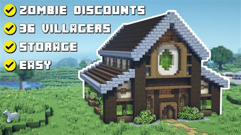 Minecraft How to build a Villager Trading Hall Tutorial Creeper.gg