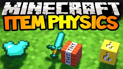 Minecraft ITEM DROP PHYSICS MOD YouTube