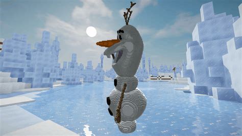 Minecraft Olaf From Frozen Build Schematic 3D model by inostupid