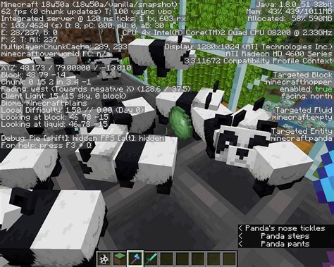Minecraft Pandas Spawning Behavior Appearance Breeding