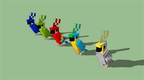 Minecraft Parrots Wiki Behavior Spawn Breeding FAQs More
