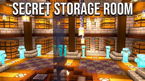 Minecraft Secret Storage Room Tutorial [How to Build] YouTube