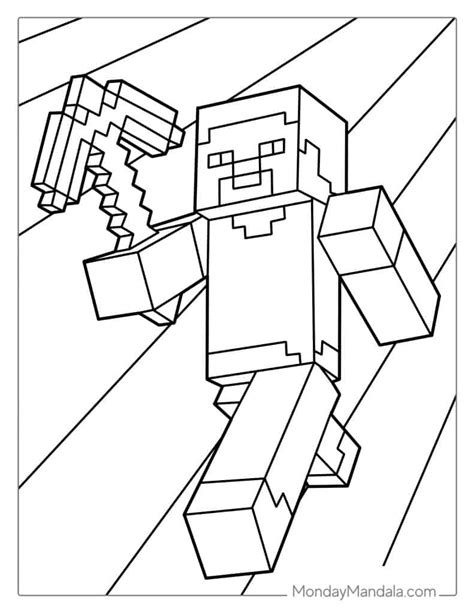 Minecraft Steve Coloring Shee