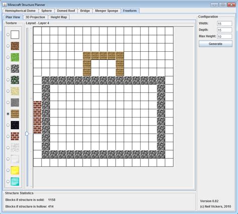 Minecraft Structure Planner application Minecraft Tools Mapping and