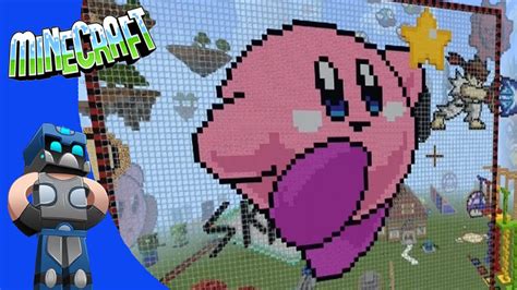 Minecraft Tutorial: How To Make Kirby Minecraft pixel art, Pixel …