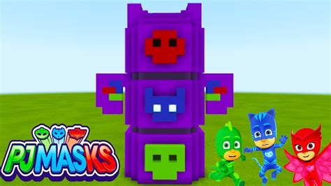 Minecraft Tutorial: How To Make The PJ Masks …