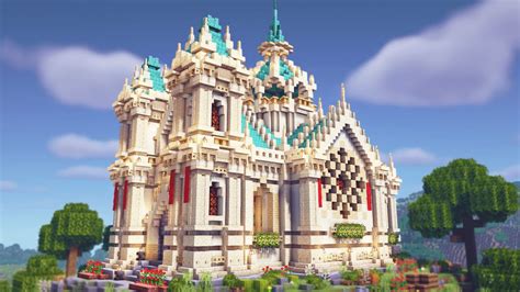 Minecraft Tutorial 2 How to build a Cathedral 11 YouTube