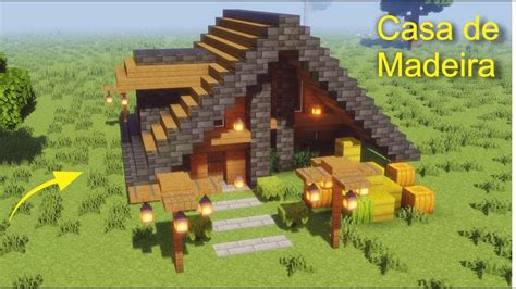 Minecraft Tutorial CASA BONITA TODA FEITA DE MADEIRA YouTube