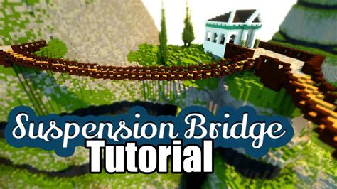 Minecraft Tutorial How To Build An Awesome Modern Suspension Bridge