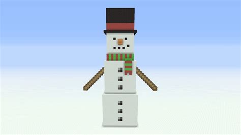 Minecraft Tutorial How To Make A Snowman Statue!! YouTube