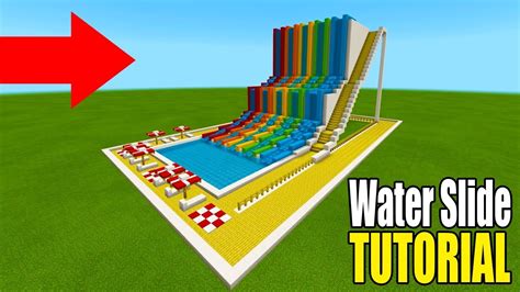 Minecraft Tutorial How To Make A Waterslide House "Waterslide