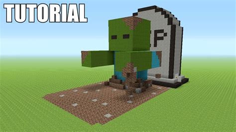 Minecraft Tutorial How To Make A ZOMBIE RISING FROM THE DEAD! Survival