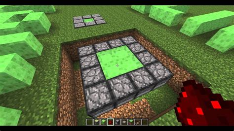 Minecraft Tutorial Slime Block Launchers 1x1 2x2 3x3 Youtube
