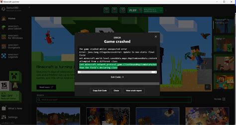 Minecraft Wont Launch And It Crashes Java Edition Support Support Minecraft Forum Minecraft Forum