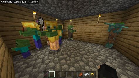 Minecraft Zombie Types of Zombies How to tame Behavior in Minecraft