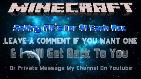 Minecraft alts for sale.  Please be sure to read the rules. com secure ...
