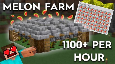 Minecraft automatic Watermelon and Pumpkin Farm - EASY 1100 …