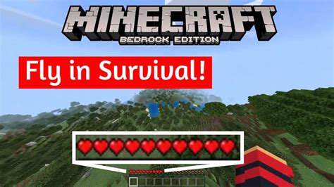 Minecraft bedrock how to fly in survival