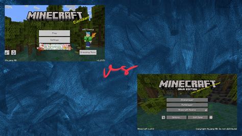 Minecraft bedrock vs java