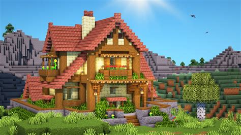 Minecraft brick house tutorial