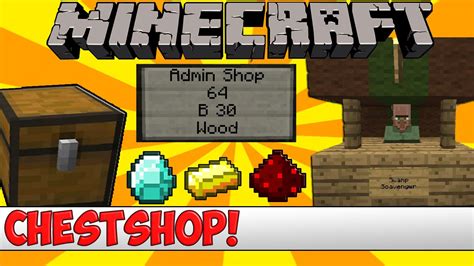 Minecraft chest shop tutorial