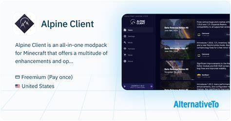 Minecraft client.  Alpine Client is a free Minecraft client that is designed t...
