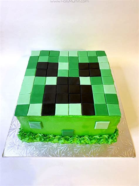 Minecraft creeper cake instructions