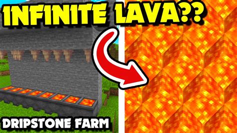Minecraft dripstone lava. Now that you have everything, you can create your infinite source of lava. Stack two cobblestones on top of each other. Place one smooth blackstone on top of the stacked cobblestone. Remove the two cobblestone blocks under it. Place the pointed dripstone under the smooth blackstone. Place the cauldron under the dripstone. 